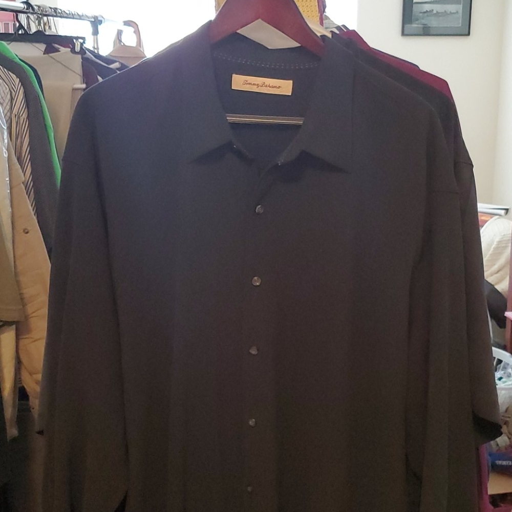 Tommy Bahama Long Sleeve Silk Button Down
